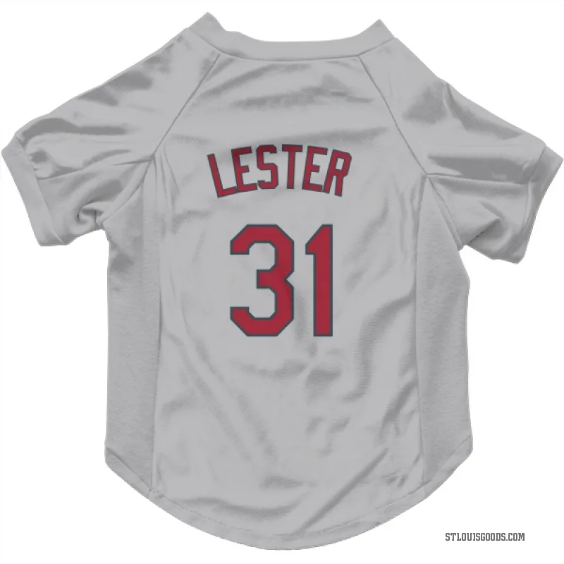 Jon Lester  Gray St. Louis Cardinals  Cat & Dog Pet Jersey