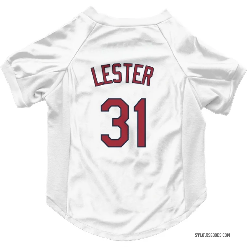 Jon Lester  White St. Louis Cardinals  Cat & Dog Pet Jersey