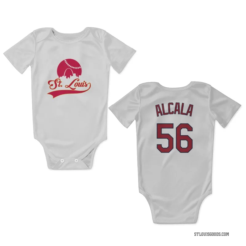Jorge Alcala  White St. Louis Cardinals  Newborn & Infant Bodysuit