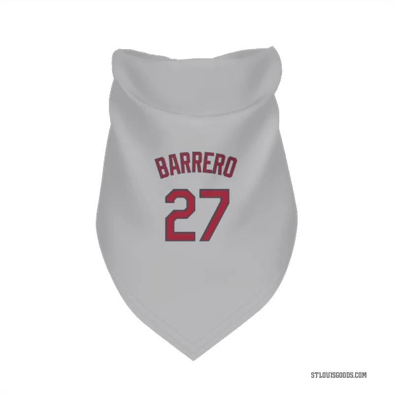 Jose Barrero  Gray St. Louis Cardinals  Cat & Dog Pet Bandana