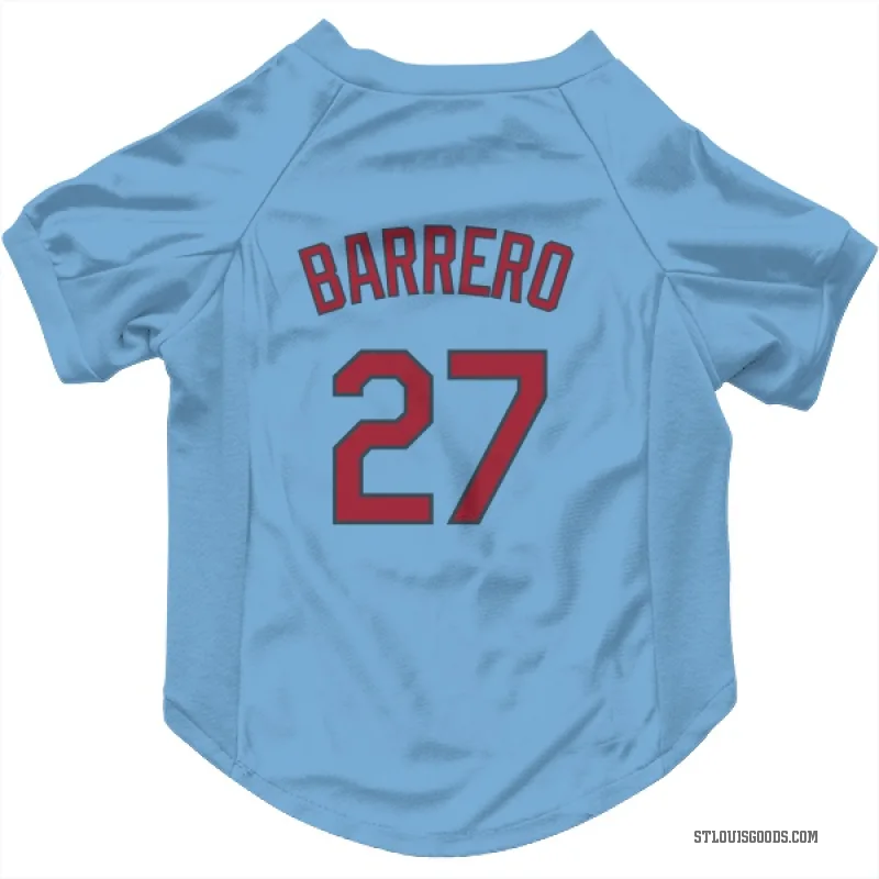Jose Barrero  Light Blue St. Louis Cardinals  Cat & Dog Pet Jersey