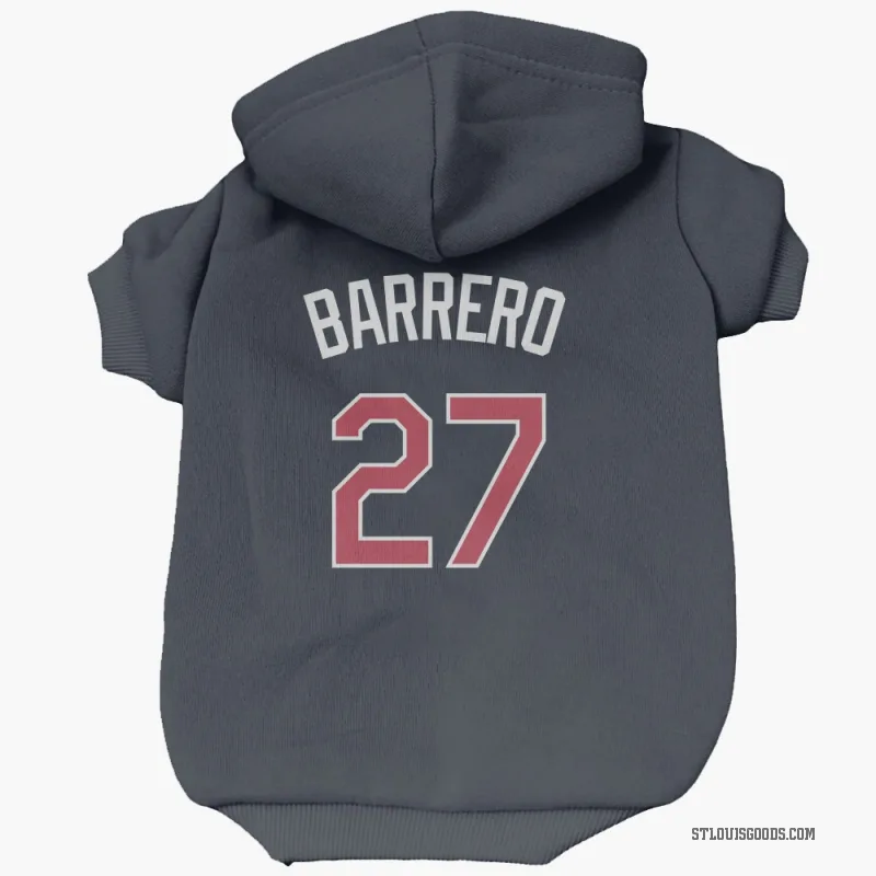 Jose Barrero  Navy St. Louis Cardinals  Cat & Dog Pet Hoodie