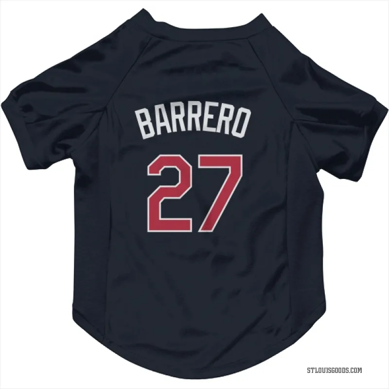 Jose Barrero  Navy St. Louis Cardinals  Cat & Dog Pet Jersey