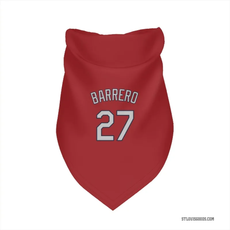 Jose Barrero  Red St. Louis Cardinals  Cat & Dog Pet Bandana