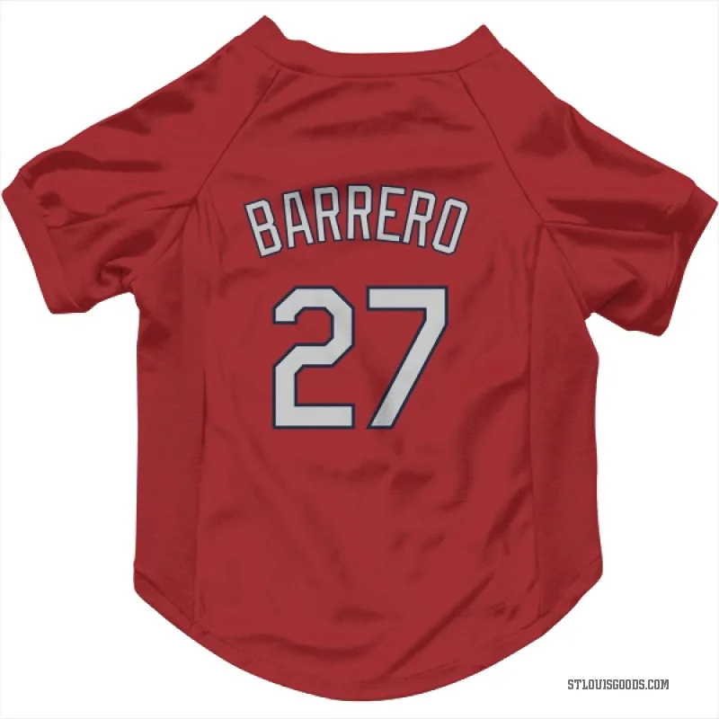 Jose Barrero  Red St. Louis Cardinals  Cat & Dog Pet Jersey