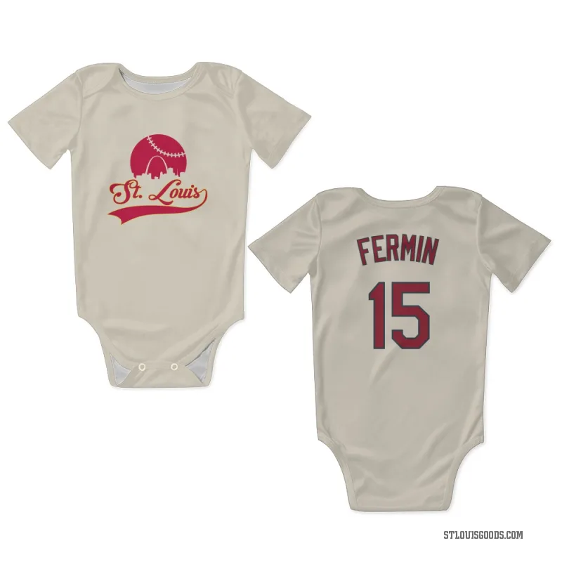Jose Fermin  Cream St. Louis Cardinals  Newborn & Infant Bodysuit