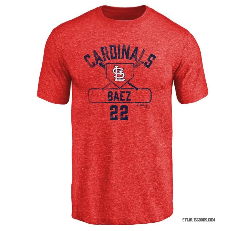 Joshua Baez Men's Red St. Louis Cardinals Base Runner T-Shirt -