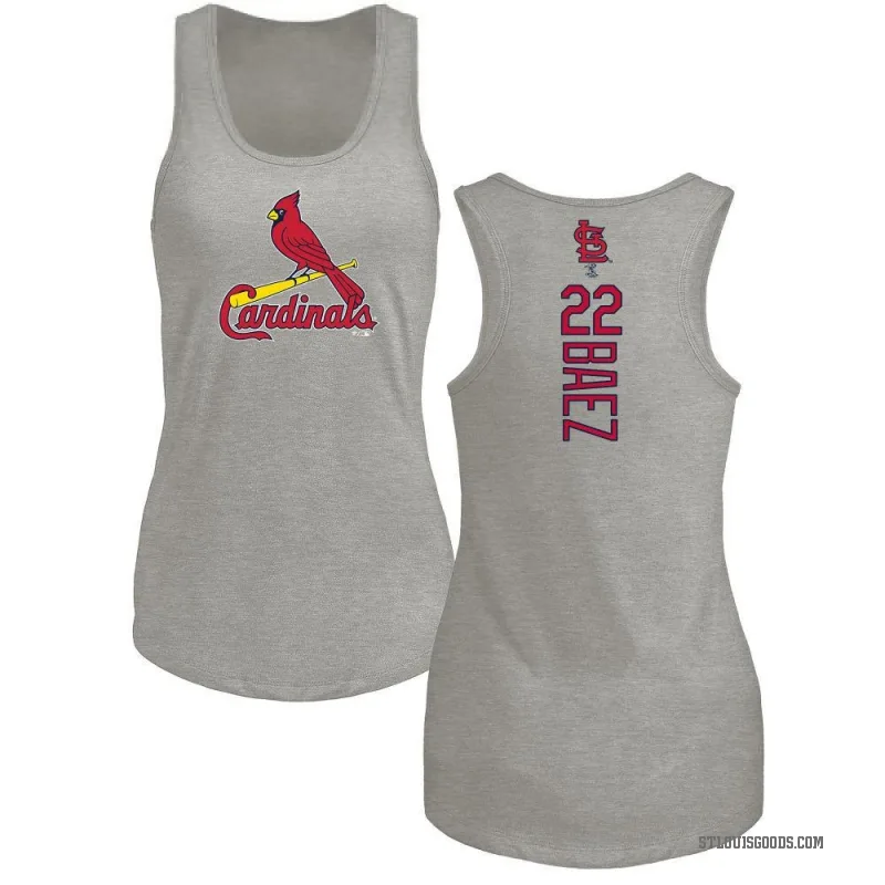 Joshua Baez Women's Ash St. Louis Cardinals Backer Tank Top -