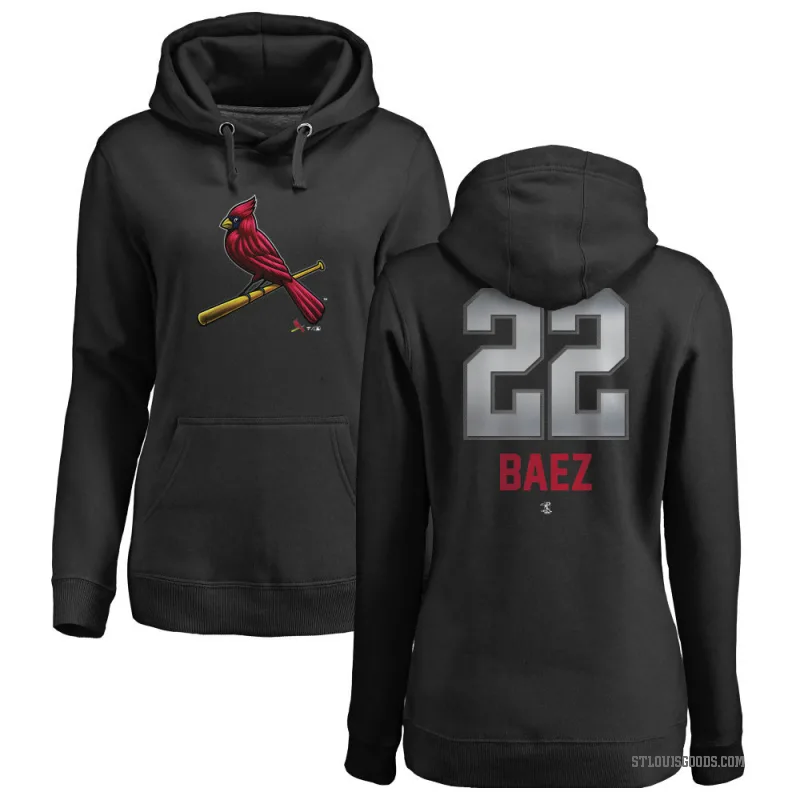 Joshua Baez Women's Black St. Louis Cardinals Branded Midnight Mascot Pullover Hoodie -