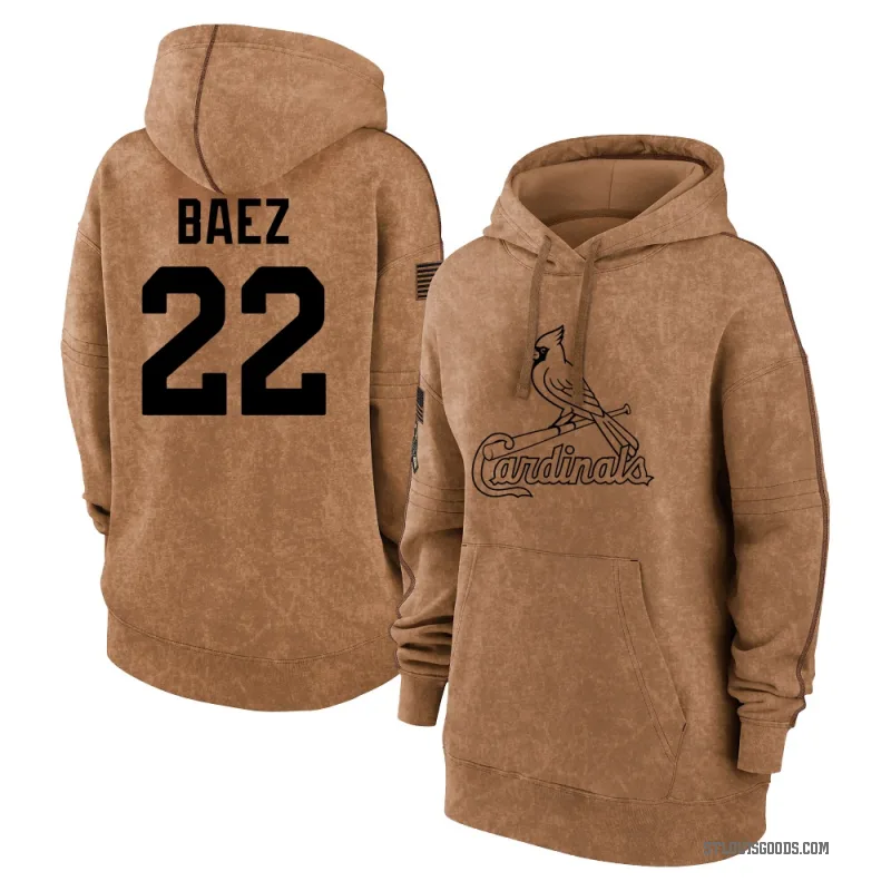 Joshua Baez Women's Brown St. Louis Cardinals 2023 Salute to Service Pullover Hoodie