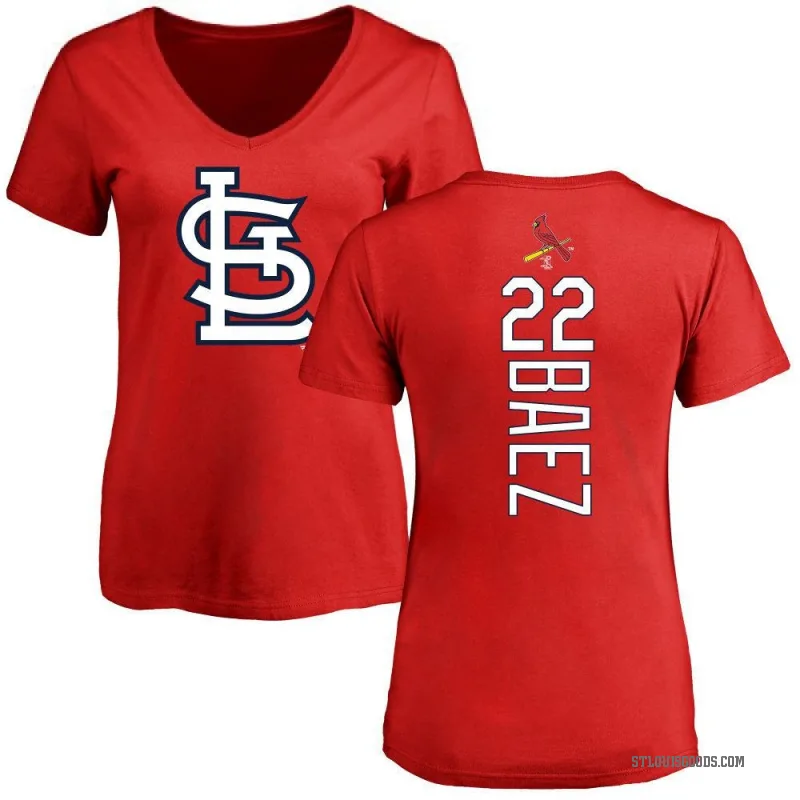 Joshua Baez Women's Red St. Louis Cardinals Backer Slim Fit T-Shirt -