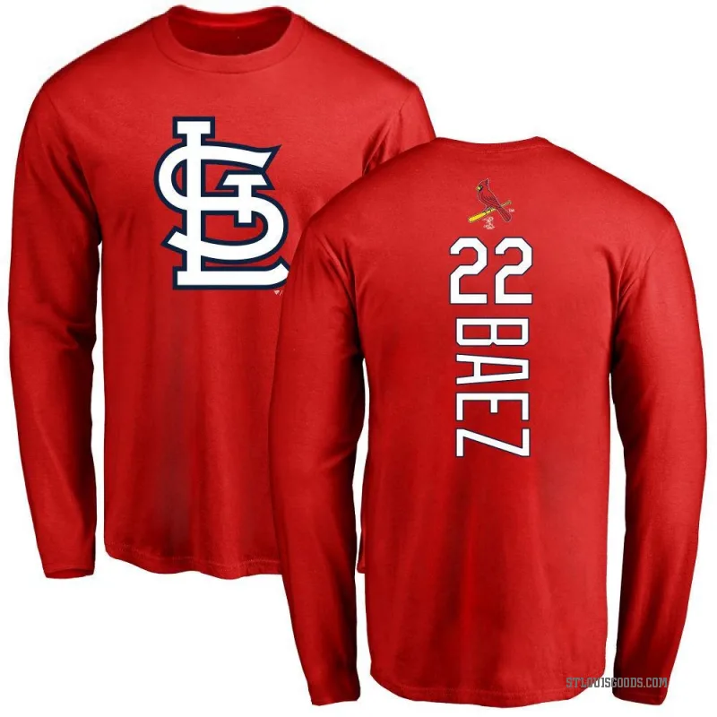 Joshua Baez Youth Red St. Louis Cardinals Backer Long Sleeve T-Shirt -