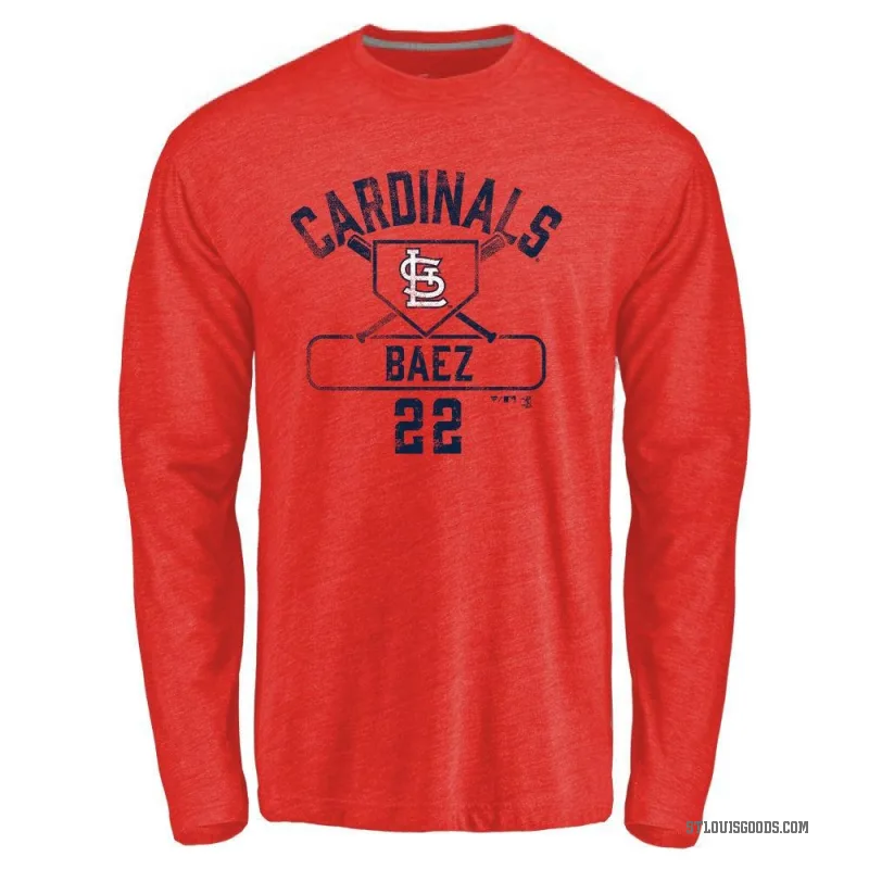 Joshua Baez Youth Red St. Louis Cardinals Base Runner Long Sleeve T-Shirt -