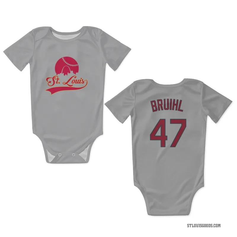 Justin Bruihl  Gray St. Louis Cardinals  Newborn & Infant Bodysuit