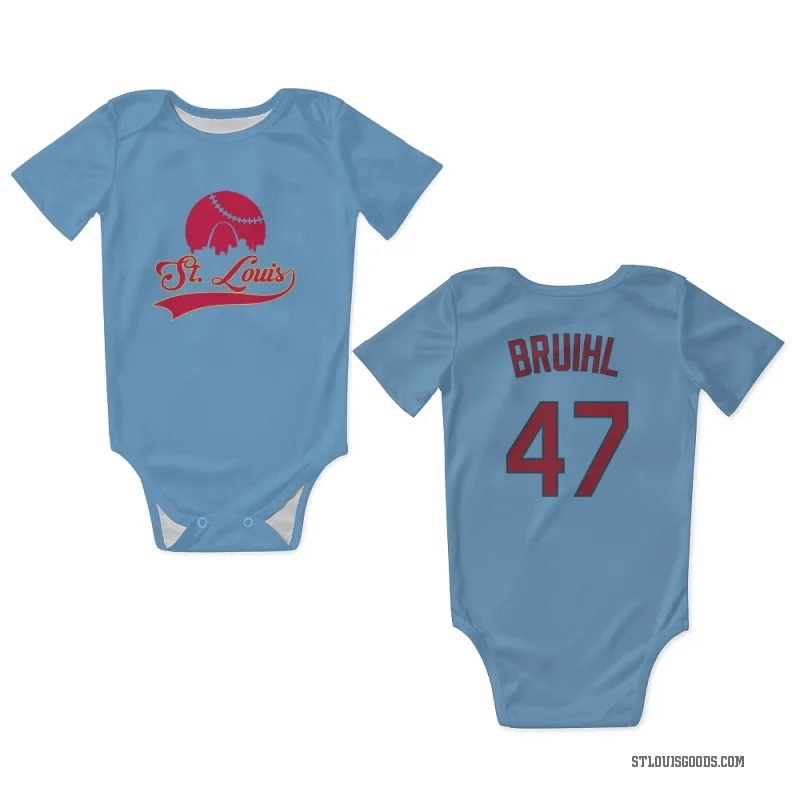 Justin Bruihl  Light Blue St. Louis Cardinals  Newborn & Infant Bodysuit