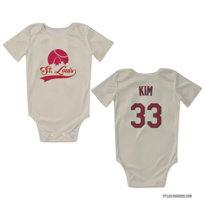 Kwang Hyun Kim  Cream St. Louis Cardinals  Newborn & Infant Bodysuit