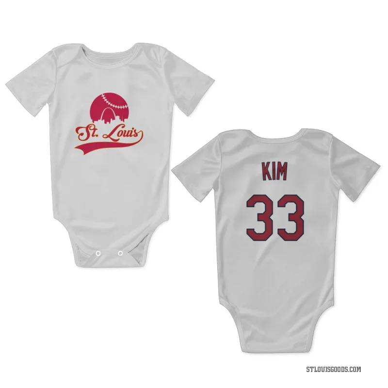Kwang Hyun Kim  White St. Louis Cardinals  Newborn & Infant Bodysuit