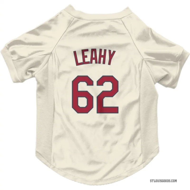 Kyle Leahy  Cream St. Louis Cardinals  Cat & Dog Pet Jersey