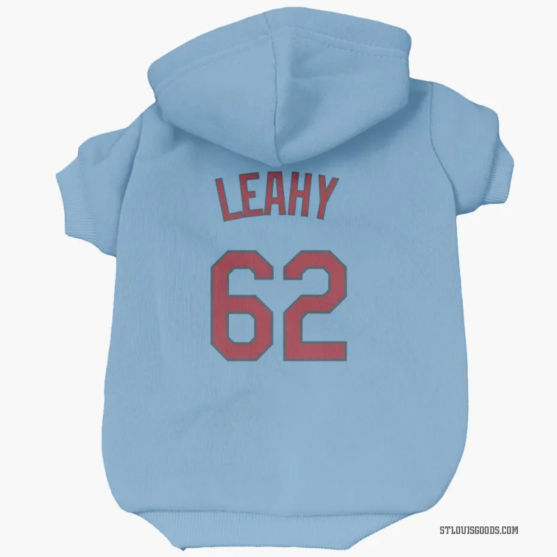 Kyle Leahy  Light Blue St. Louis Cardinals  Cat & Dog Pet Hoodie