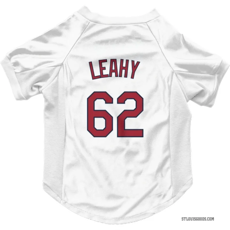 Kyle Leahy  White St. Louis Cardinals  Cat & Dog Pet Jersey