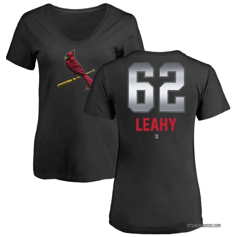 Kyle Leahy Women's Black St. Louis Cardinals Midnight Mascot V-Neck T-Shirt -
