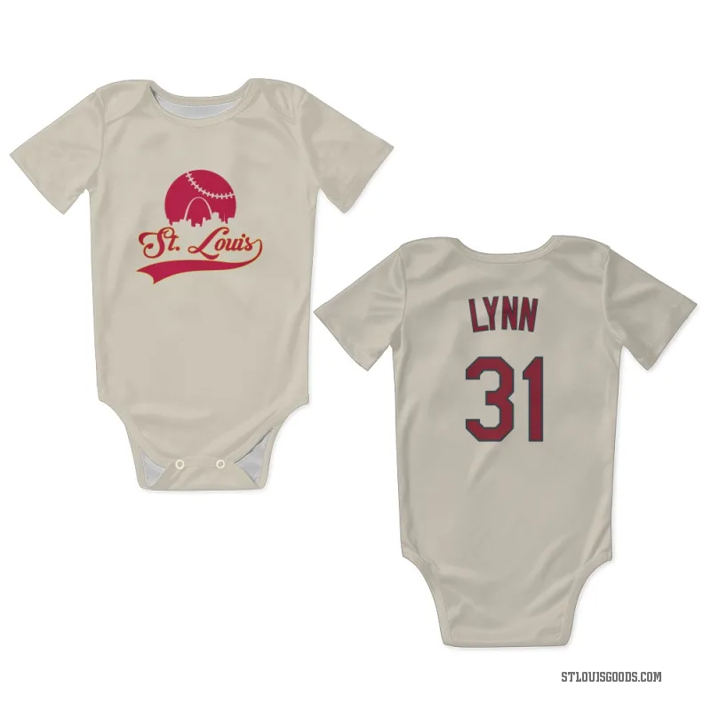 Lance Lynn  Cream St. Louis Cardinals  Newborn & Infant Bodysuit