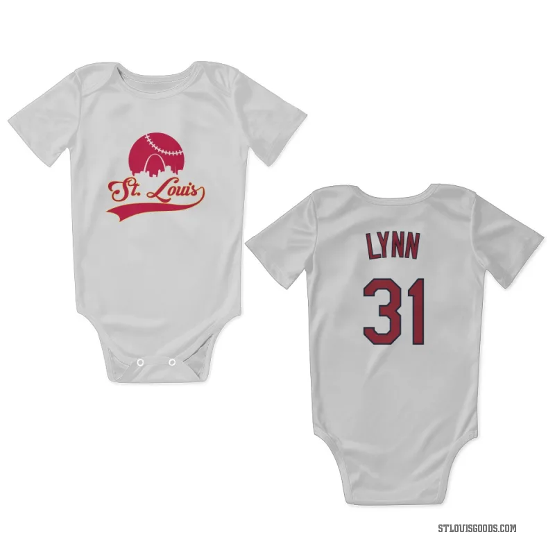Lance Lynn  White St. Louis Cardinals  Newborn & Infant Bodysuit