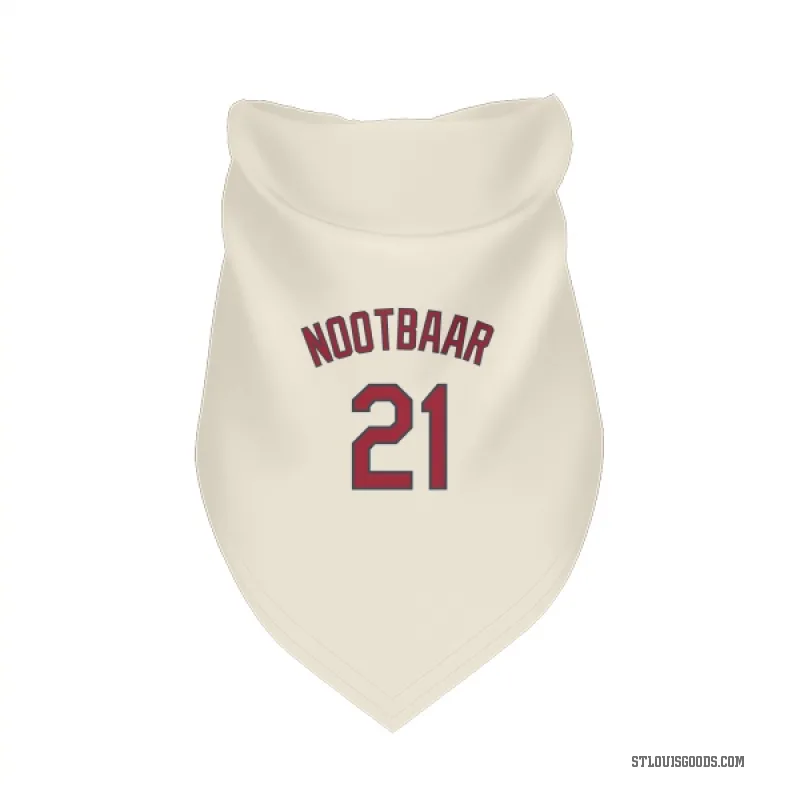 Lars Nootbaar  Cream St. Louis Cardinals  Cat & Dog Pet Bandana