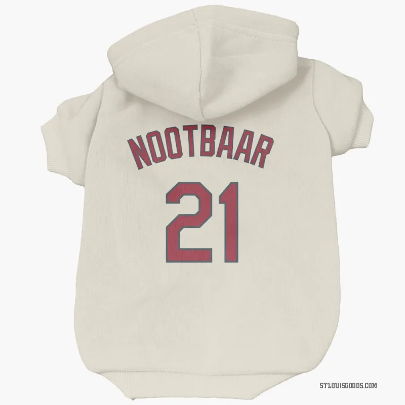 Lars Nootbaar  Cream St. Louis Cardinals  Cat & Dog Pet Hoodie