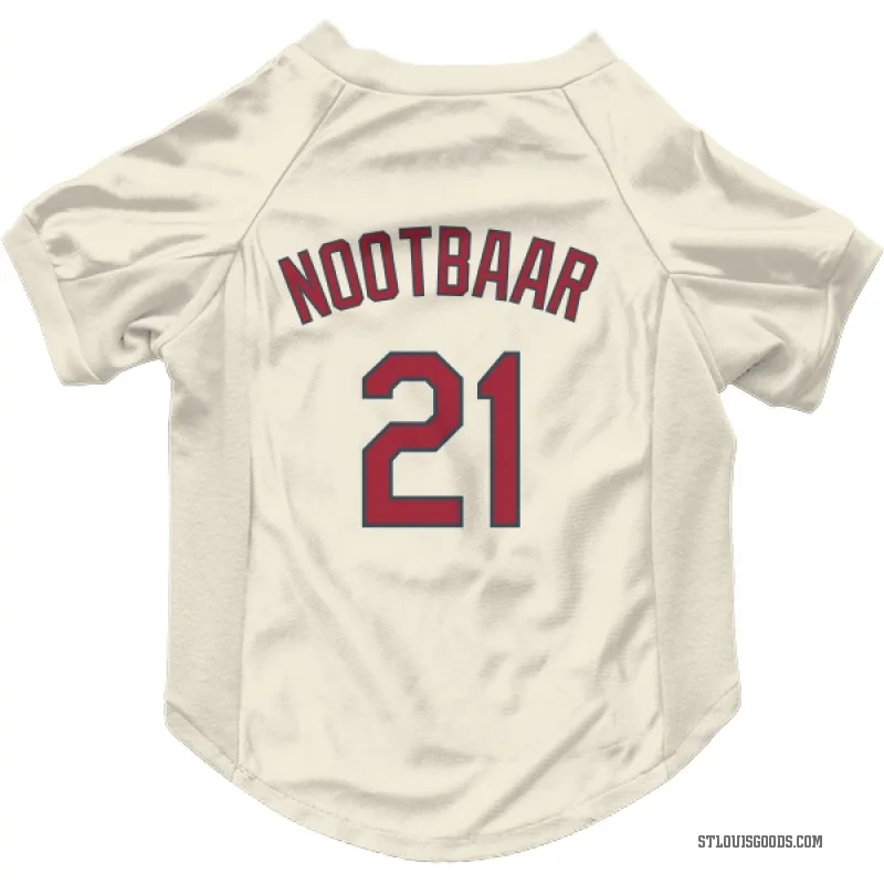 Lars Nootbaar  Cream St. Louis Cardinals  Cat & Dog Pet Jersey