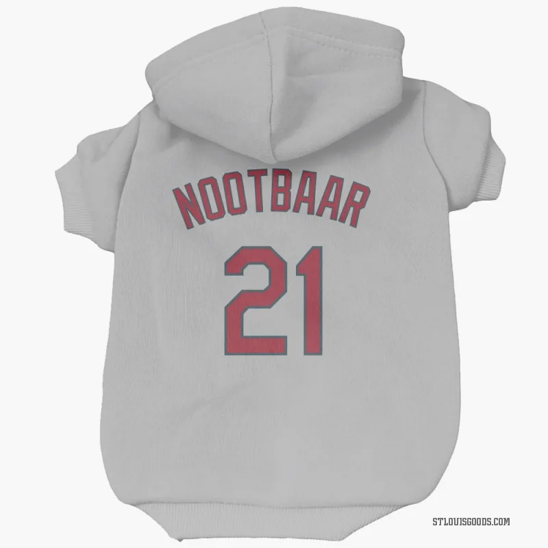 Lars Nootbaar  Gray St. Louis Cardinals  Cat & Dog Pet Hoodie