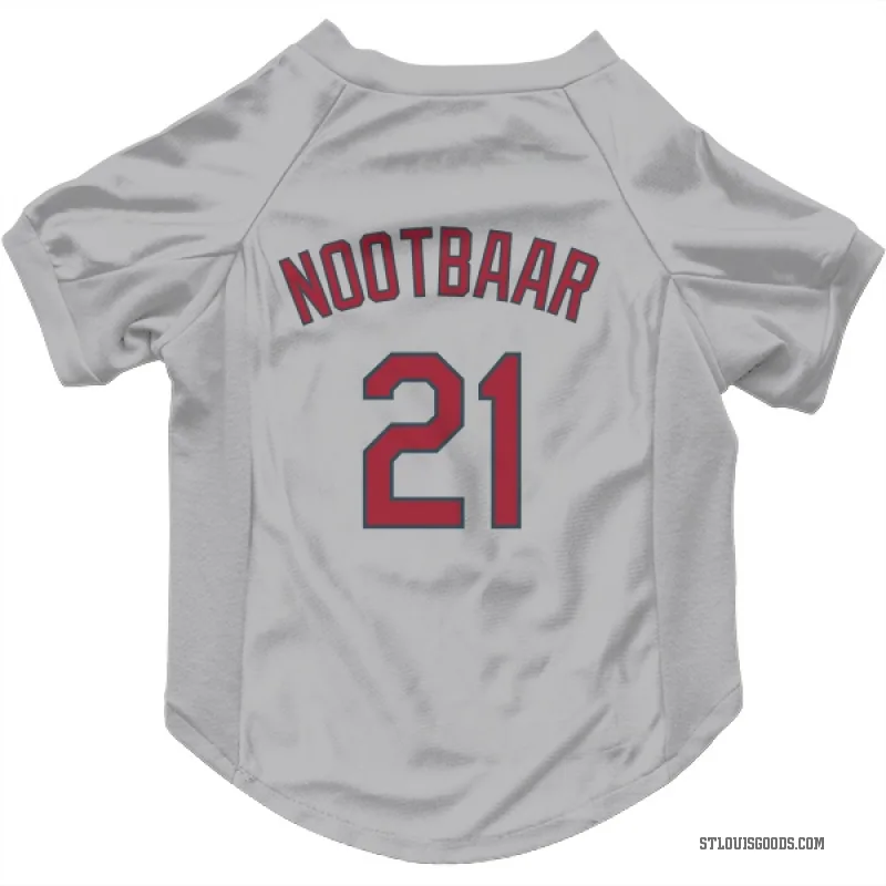 Lars Nootbaar  Gray St. Louis Cardinals  Cat & Dog Pet Jersey