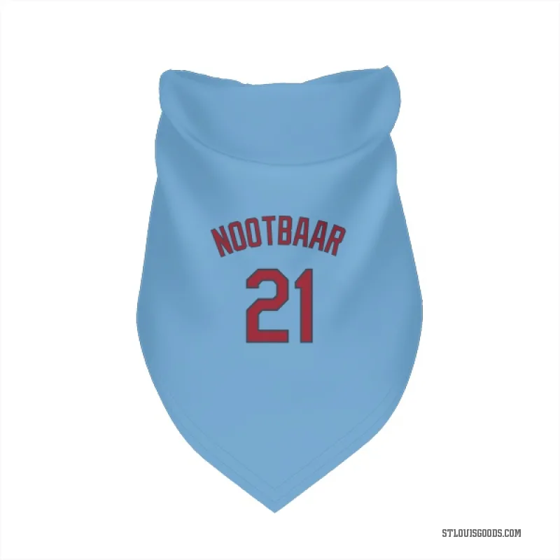 Lars Nootbaar  Light Blue St. Louis Cardinals  Cat & Dog Pet Bandana