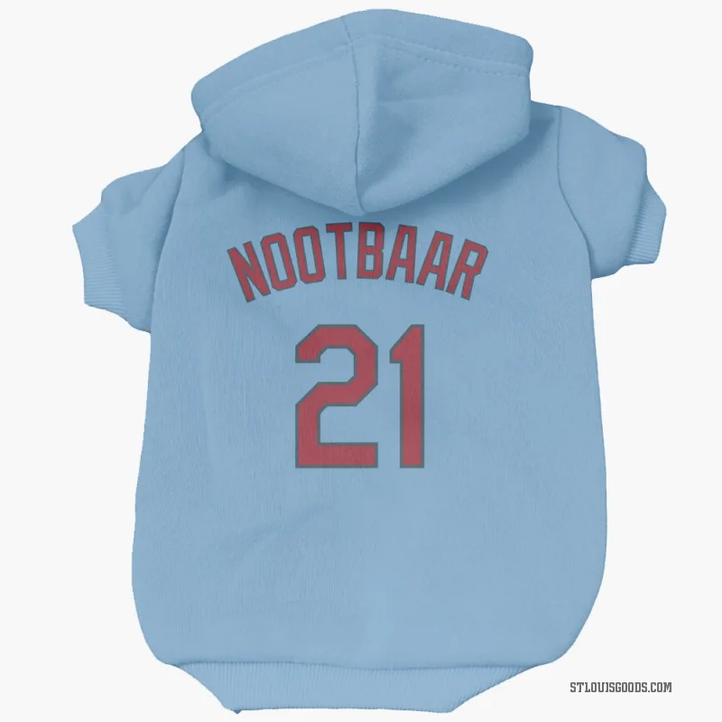 Lars Nootbaar  Light Blue St. Louis Cardinals  Cat & Dog Pet Hoodie