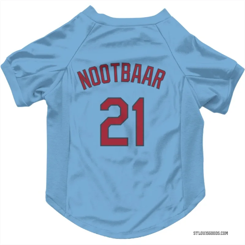 Lars Nootbaar  Light Blue St. Louis Cardinals  Cat & Dog Pet Jersey