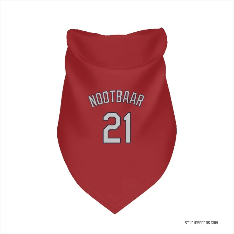 Lars Nootbaar  Red St. Louis Cardinals  Cat & Dog Pet Bandana