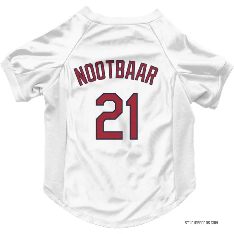Lars Nootbaar  White St. Louis Cardinals  Cat & Dog Pet Jersey