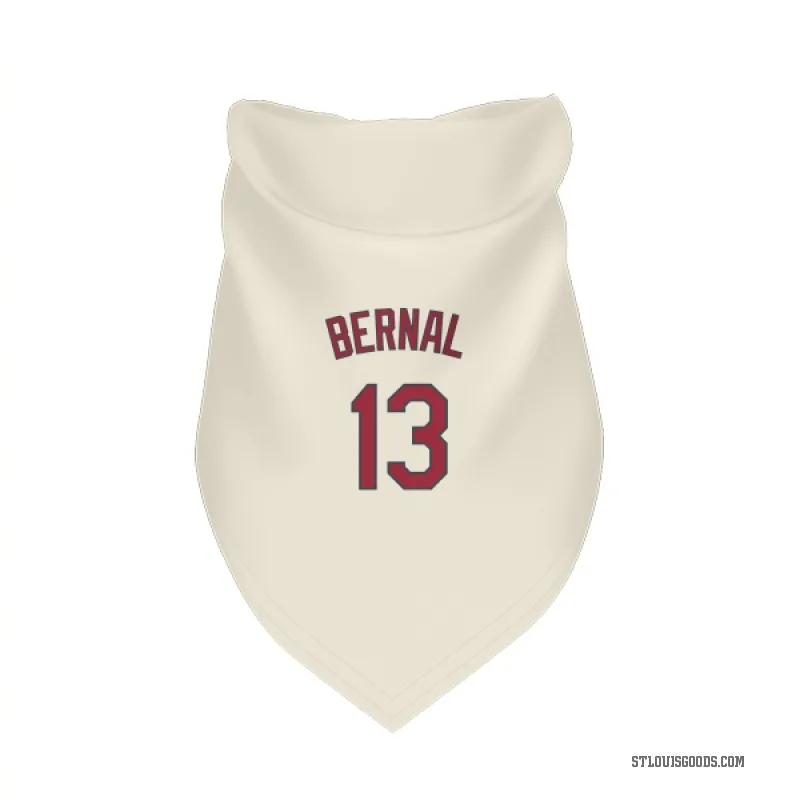 Leonardo Bernal  Cream St. Louis Cardinals  Cat & Dog Pet Bandana