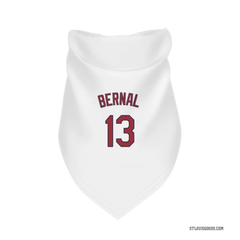 Leonardo Bernal  White St. Louis Cardinals  Cat & Dog Pet Bandana