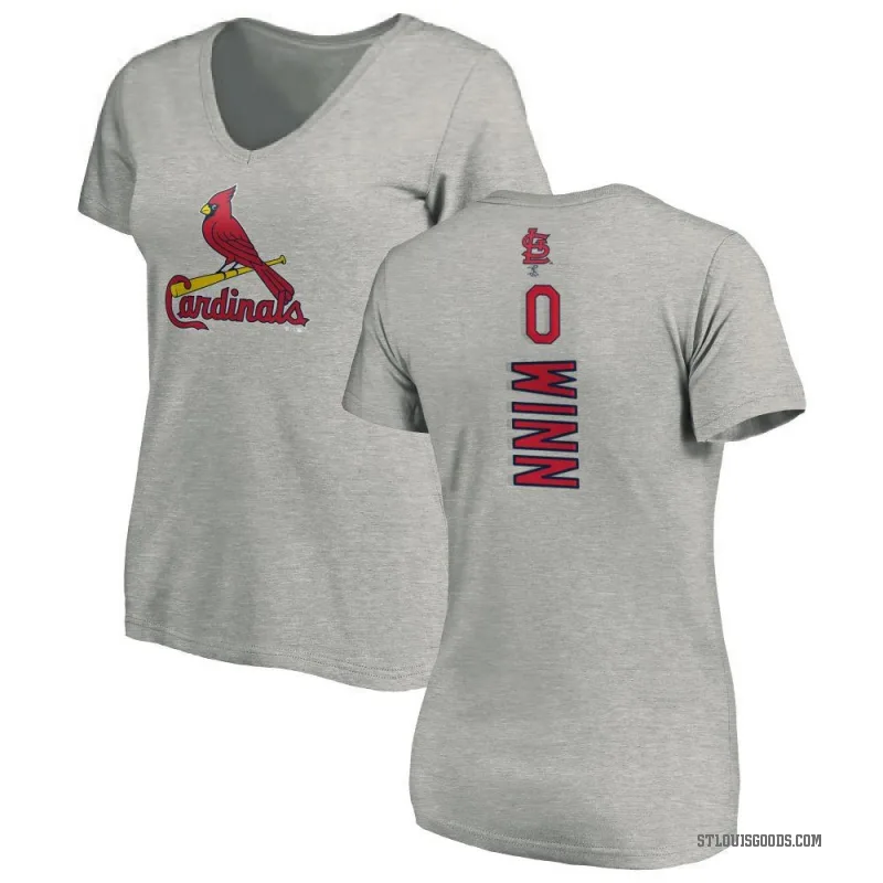 Masyn Winn Women's Ash St. Louis Cardinals Backer Slim Fit T-Shirt -
