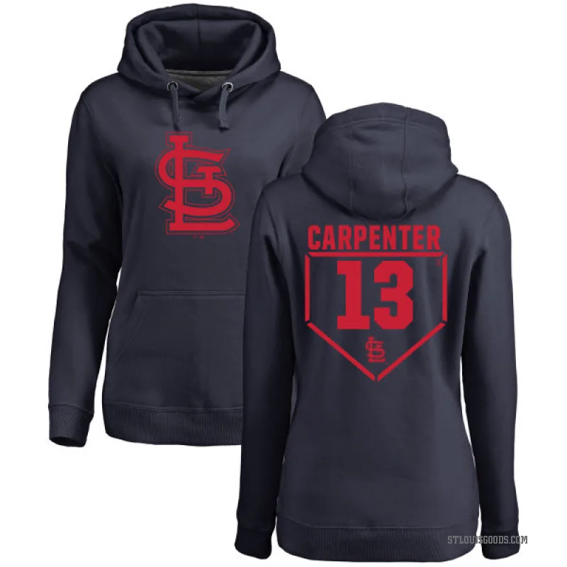 Matt Carpenter Women's Navy St. Louis Cardinals Branded RBI Pullover Hoodie -