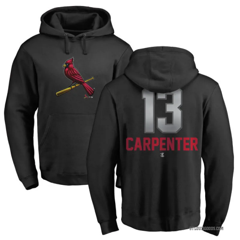 Matt Carpenter Youth Black St. Louis Cardinals Branded Midnight Mascot Pullover Hoodie -