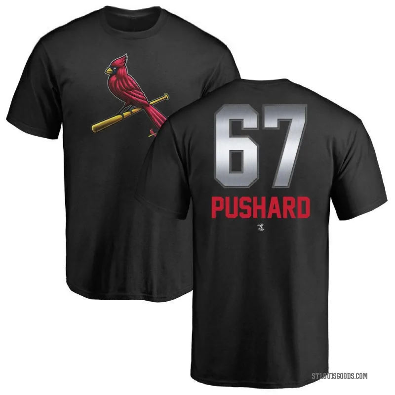 Matthew Pushard Youth Black St. Louis Cardinals Midnight Mascot T-Shirt -