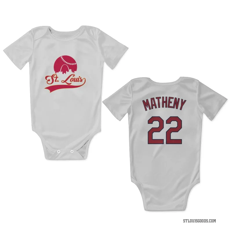 Mike Matheny  White St. Louis Cardinals  Newborn & Infant Bodysuit