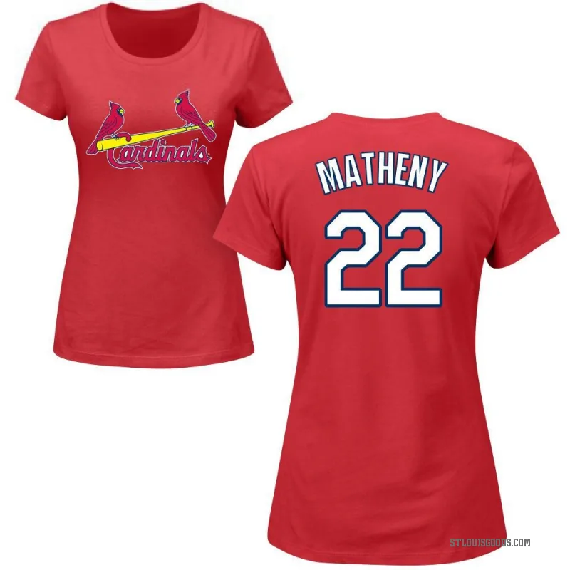 Mike Matheny Women's Red St. Louis Cardinals Roster T-Shirt -