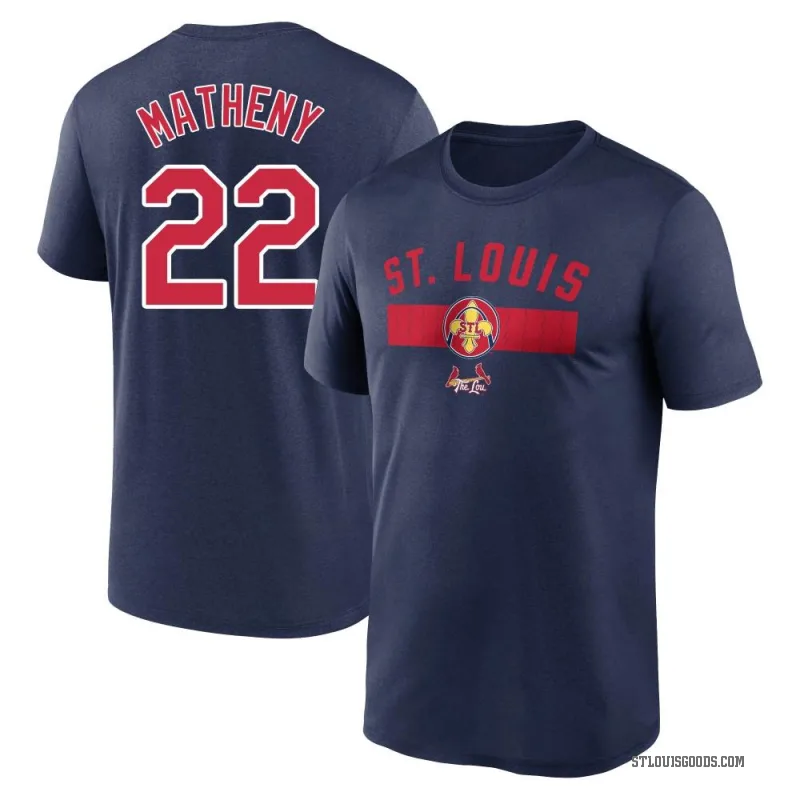 Mike Matheny Youth Navy St. Louis Cardinals 2024 City Connect Performance T-Shirt