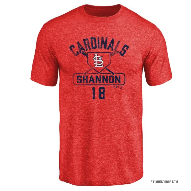Mike Shannon Men's Red St. Louis Cardinals Base Runner T-Shirt -