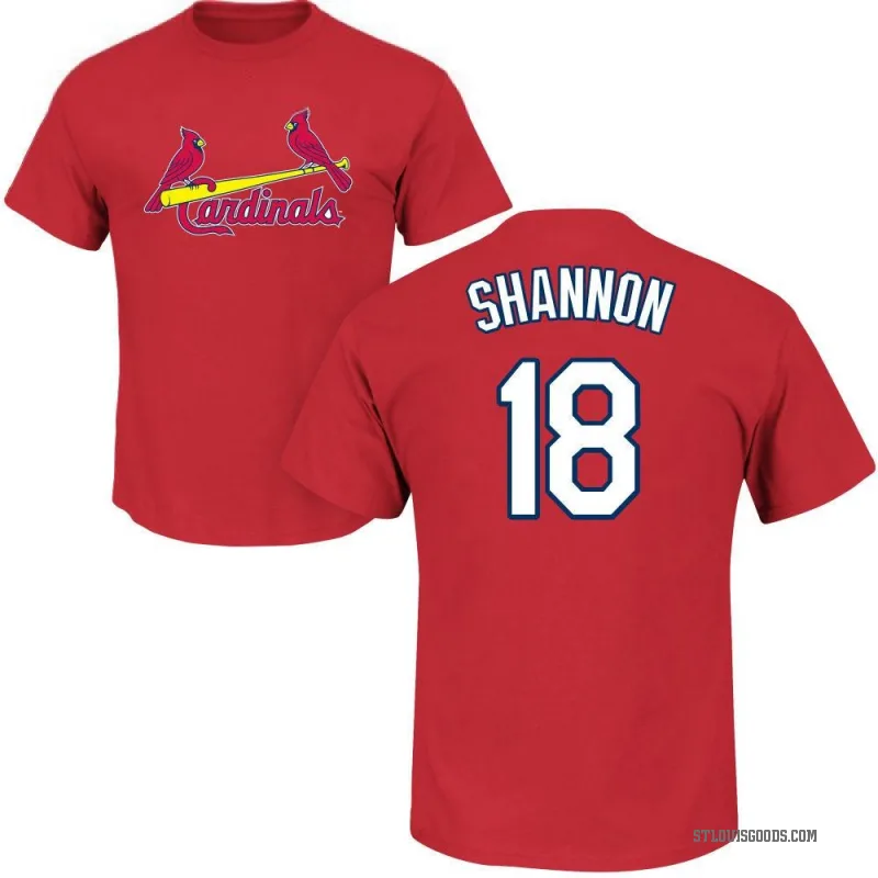 Mike Shannon Men's Red St. Louis Cardinals Roster T-Shirt -