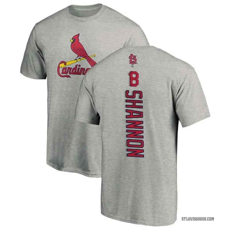 Mike Shannon Youth Ash St. Louis Cardinals Backer T-Shirt -
