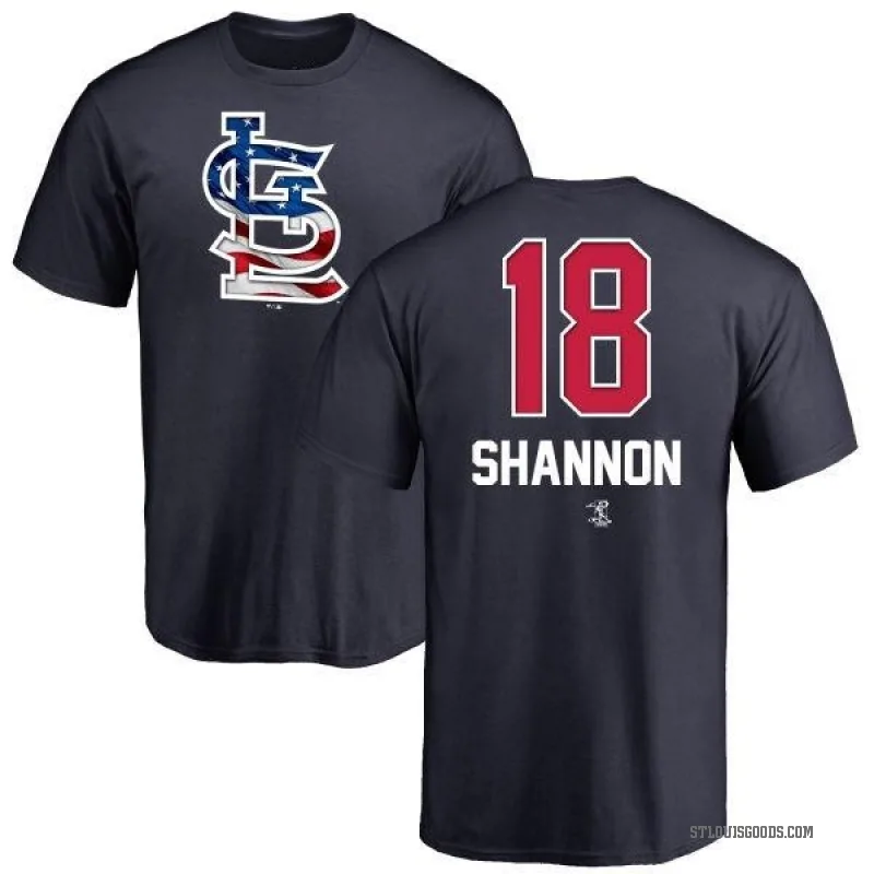 Mike Shannon Youth Navy St. Louis Cardinals Name and Number Banner Wave T-Shirt -